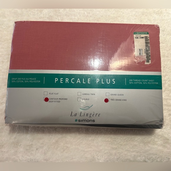 Percale plus 200-thread-count contour sheet - Picture 4 of 8